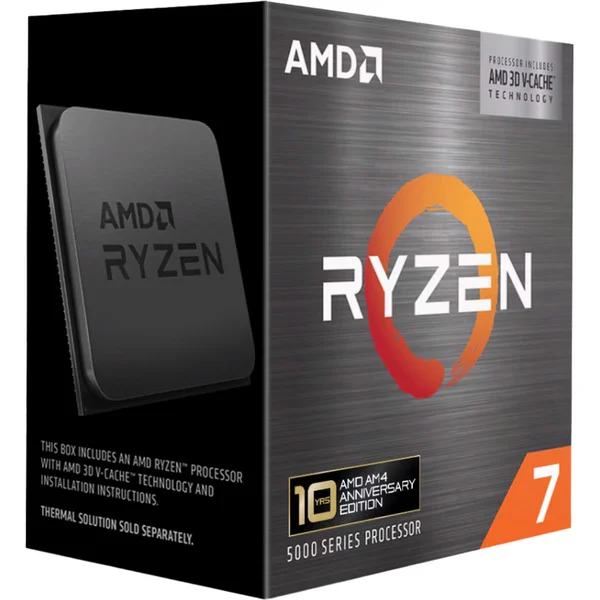 AMD Ryzen 7 5800X3D, 3,4 GHz (4,5 GHz Turbo Boost) socket AM4 processor