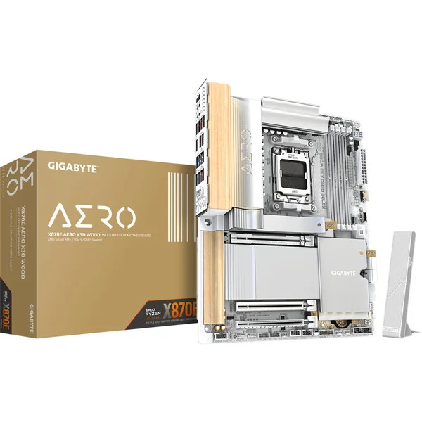 GIGABYTE X870E AERO X3D WOOD socket AM5 moederbord