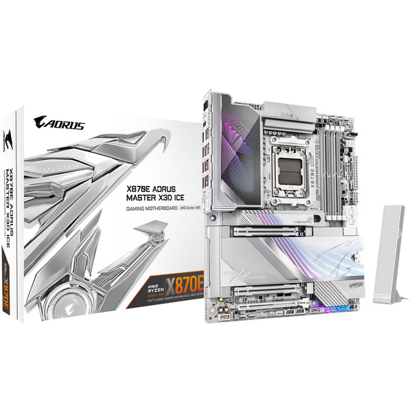 GIGABYTE X870E AORUS MASTER X3D ICE socket AM5 moederbord