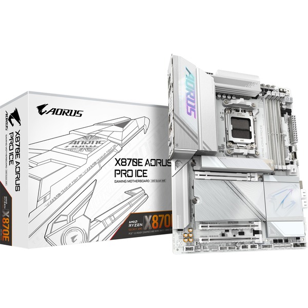 GIGABYTE X870E AORUS PRO ICE socket AM5 moederbord