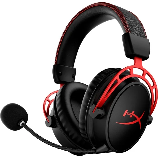 HyperX Cloud Alpha Wireless over-ear gaming headset (Zwart/rood)