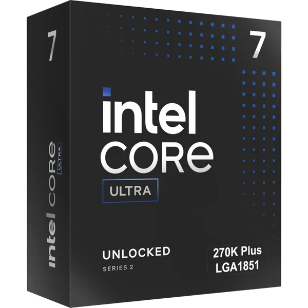 Intel® Core Ultra 7 270K Plus, 3,9 GHz (5,5 GHz Turbo Boost) socket 1851 processor