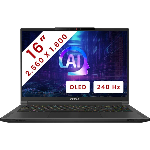 MSI Stealth A16 AI+ (A3XWGG-007BE) 16" Copilot+ gaming laptop