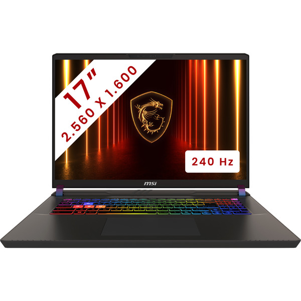 MSI Vector 17 HX AI (A2XWJG-057BE) 17" gaming laptop